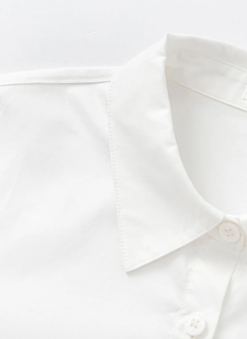 Balabala White Kids Girls Single color long sleeve shirt for Women | Best Price UAE